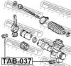 FEBEST TAB-037 Mounting, steering gear